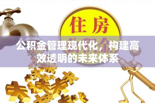 元宝山公积金管理现代化，构建高效透明的未来体系