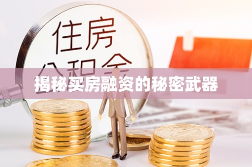 元宝山揭秘买房融资的秘密武器