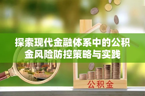 元宝山探索现代金融体系中的公积金风险防控策略与实践