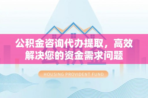 元宝山公积金咨询代办提取，高效解决您的资金需求问题
